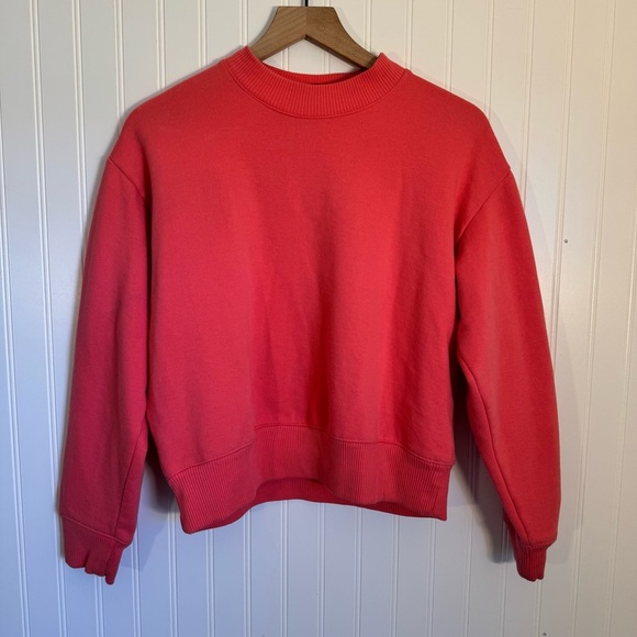 a new day Sweaters - A New Day Women's Pink Cropped Crewneck Sweater Size Small